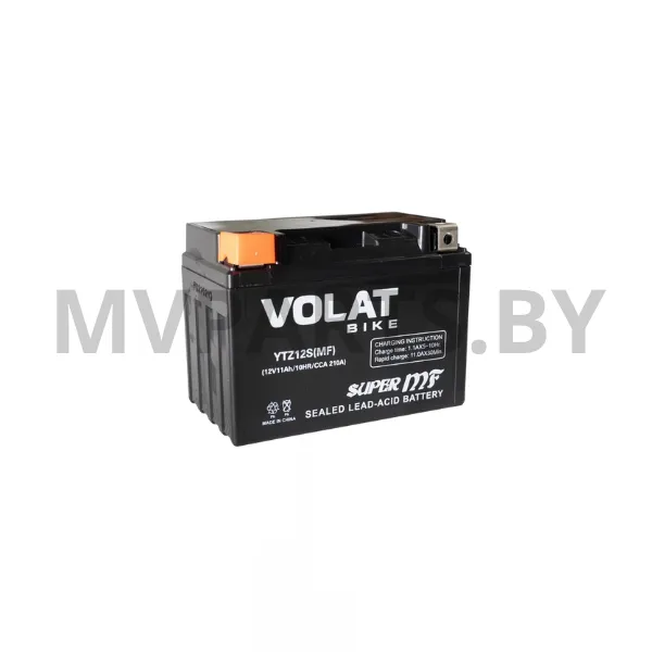 Аккумулятор для мотоцикла VOLAT (11 Ah) 210 A, 12V YTZ12S(MF)