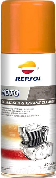 Очиститель двигателя Repsol MOTO DEGREASER & ENGINE, 300 мл