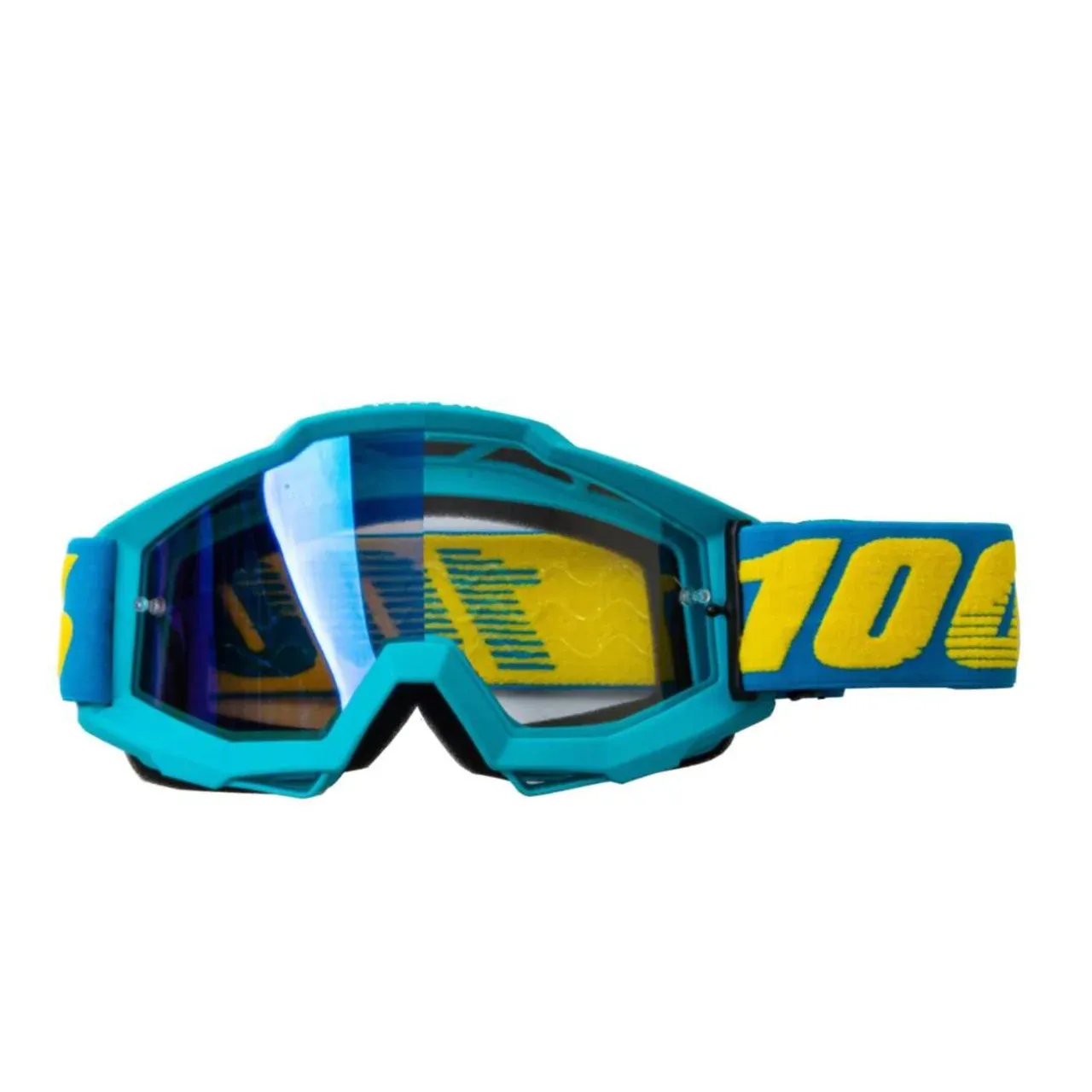 Очки мотокросс 100% светло-синие