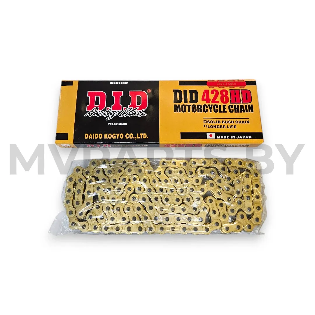 Цепь приводная DiD Gold 428 шаг для Минск D4 125