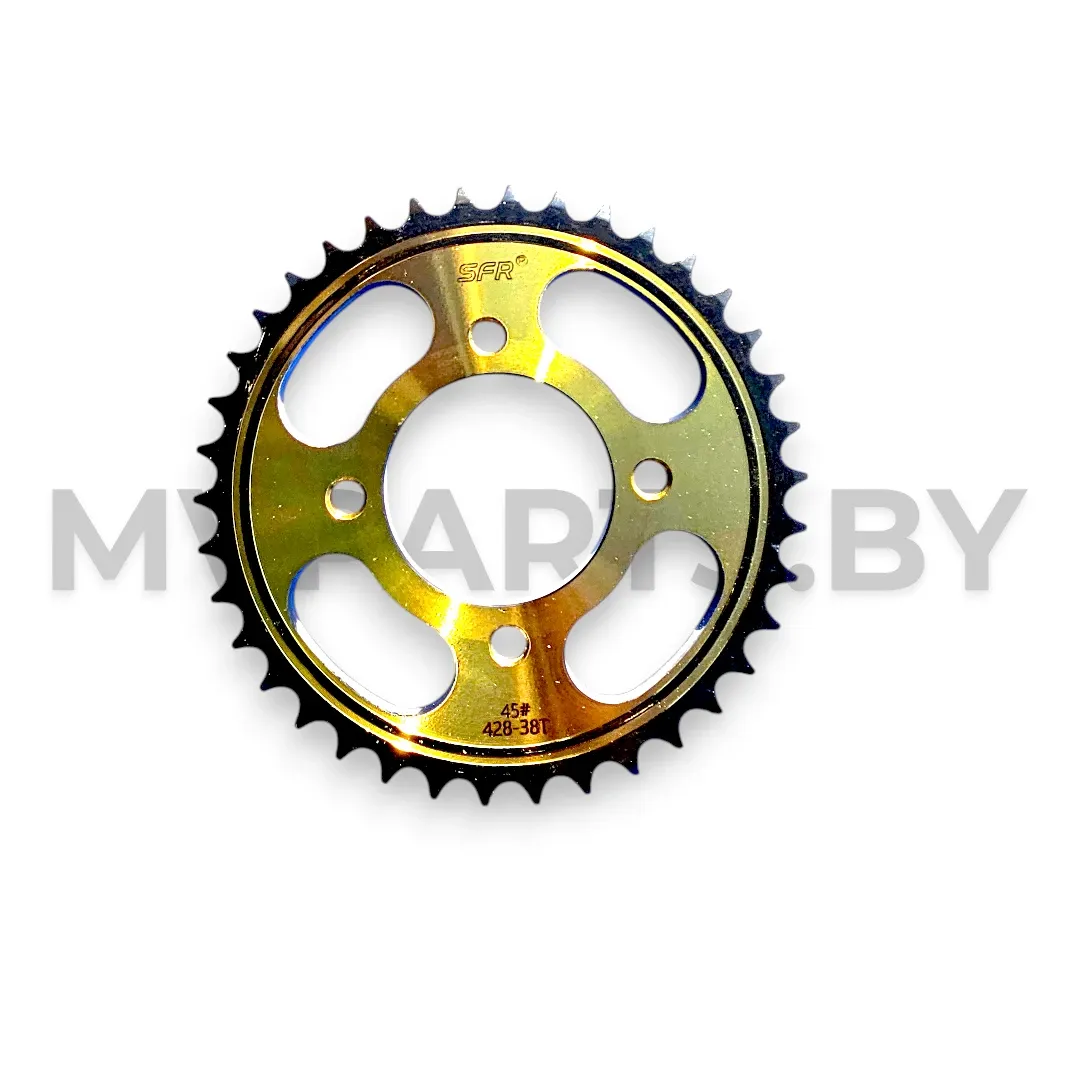 Звезда ведомая SFR 428H 38зуб. для D4 125 GOLD (закаленные зубья).