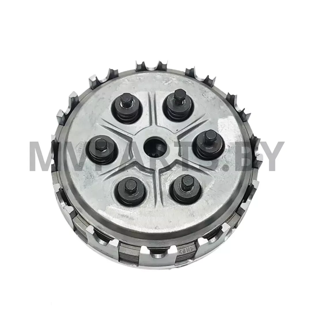 Корзина сцепления в сборе ZS177 MM NC250 (64/22 зуба, 149/51мм, 6 дисков, оригинал)