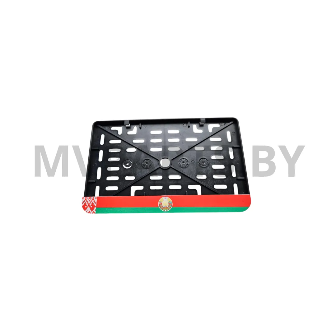 Рамка для номера мотоцикла с белорусским флагом