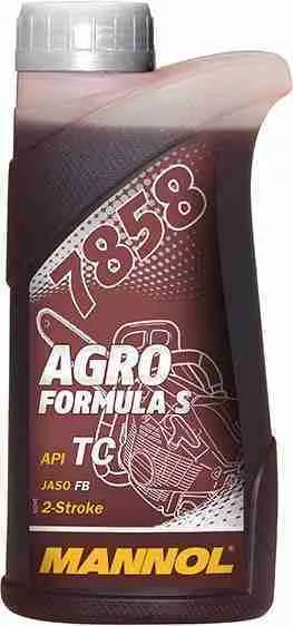 Моторное 2-ух тактное масло Mannol 7858 Agro Formula S 1L