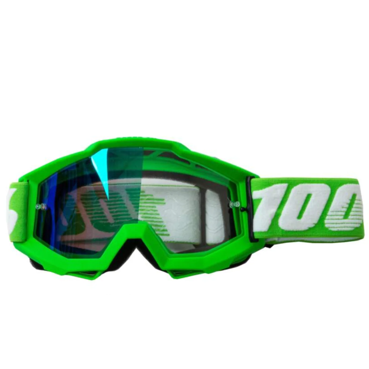 Очки мотокросс 100% зеленые